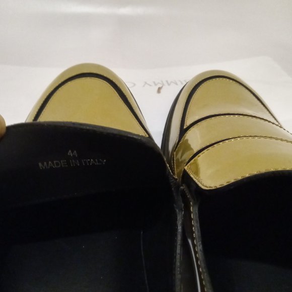 Jimmy Choo Metallic Gold Patent Leather Grove Slip-On - EU44 US11 - Picture 9 of 10